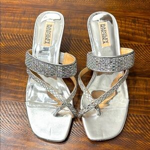 Badgley Mischka Zena Crystal Embelished Sandals